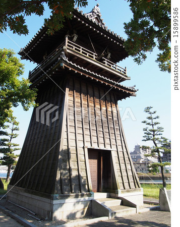 東海道五十三，·Shichiri的交付·時間鐘 15899586