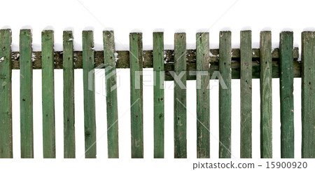 wooden fence covered with snow isolated on white background wooden fence covered with snow isolated on white background 15900920