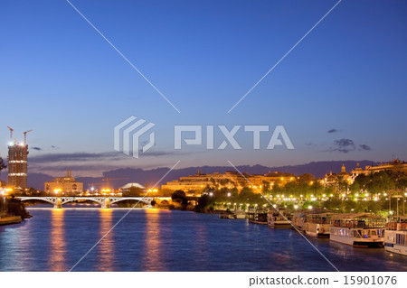 City of Seville at Evening City of Seville at Evening 15901076