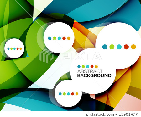 Flowing shapes fresh business template Flowing shapes fresh business template 15901477