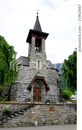 ancient church in Vitznau, Lucerne ancient church in Vitznau, Lucerne 15902667