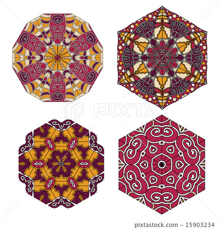 Lace  floral ethnic ornament  pattern 15903234