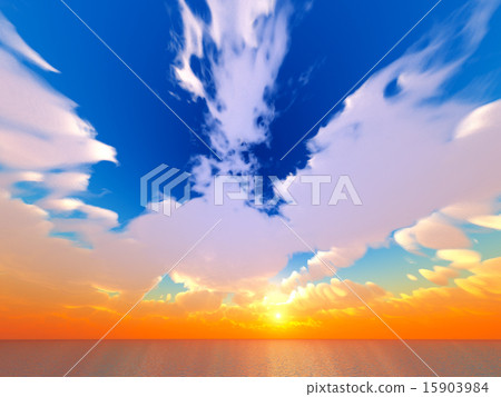 Wind and clouds with the sea Wind and clouds with the sea 15903984