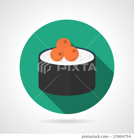 Sushi roll flat vector icon Sushi roll flat vector icon 15904754
