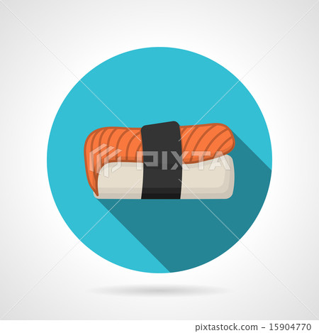 Nigiri-zushi flat design vector icon 15904770