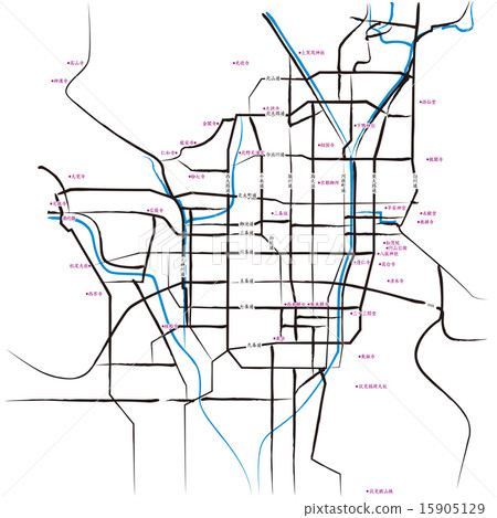 京都_Mackie廣域的縮寫地圖 京都_Mackie廣域的縮寫地圖 15905129