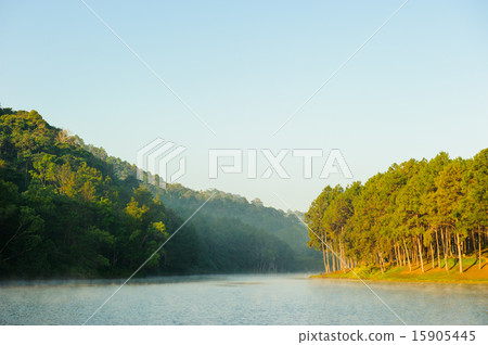 Pang Ung reservoir lake located in Mae Hong Sorn, Pang Ung reservoir lake located in Mae Hong Sorn, 15905445