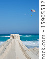 Seas and sand castle 15905512