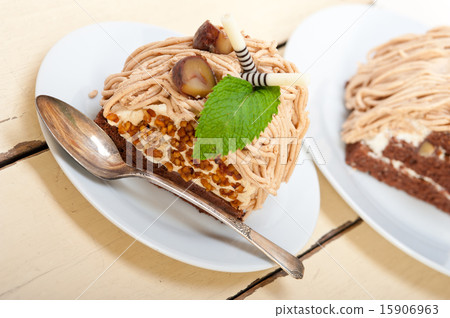 chestnut cream cake dessert chestnut cream cake dessert 15906963