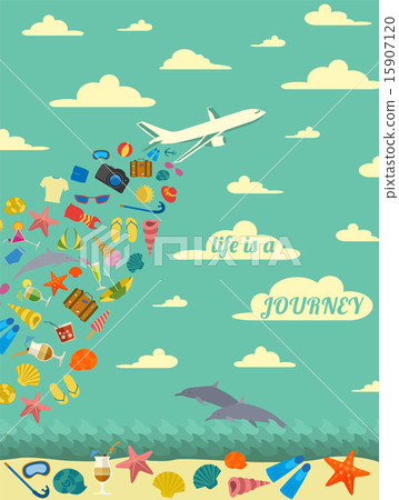 Travel poster. Vintage style design 15907120