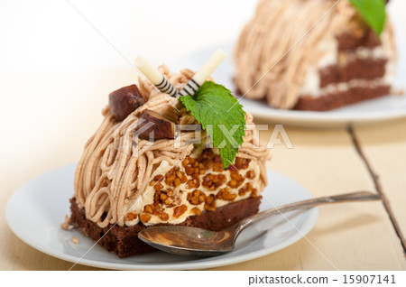 chestnut cream cake dessert chestnut cream cake dessert 15907141