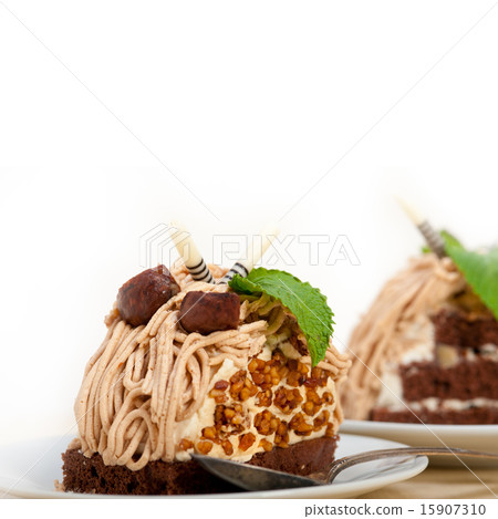 chestnut cream cake dessert chestnut cream cake dessert 15907310
