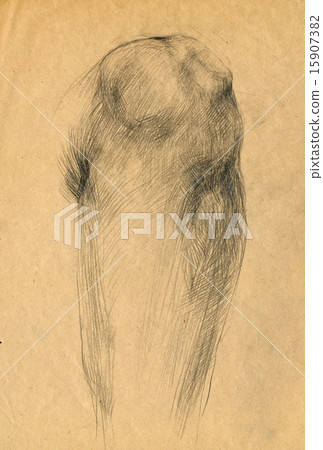 an hand drawing - knee an hand drawing - knee 15907382