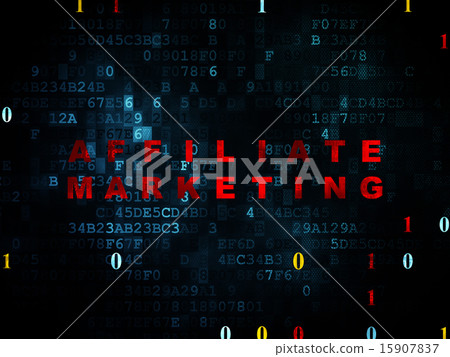 Business concept: Affiliate Marketing on Digital background 15907837