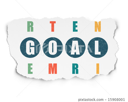 Marketing concept: word Goal in solving Crossword Puzzle Marketing concept: word Goal in solving Crossword Puzzle 15908001