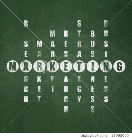 Marketing concept: word Marketing in solving Crossword Puzzle Marketing concept: word Marketing in solving Crossword Puzzle 15908003