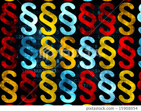 Law concept: Paragraph icons on Digital background Law concept: Paragraph icons on Digital background 15908054