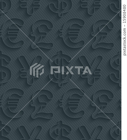 Dark gray currency symbols wallpaper. 15908480