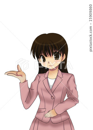 A woman in a suit (pink) A woman in a suit (pink) 15909860