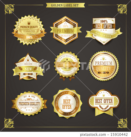 emblem, vector, label - Stock Illustration [15910442] - PIXTA