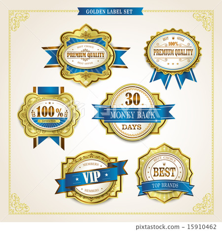 emblem, vector, label - Stock Illustration [15910462] - PIXTA