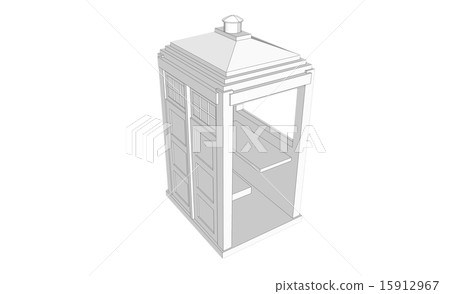 white vintage guardhouse 15912967