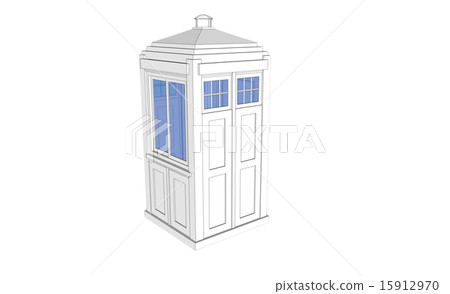 white vintage guardhouse 15912970