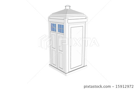 white vintage guardhouse 15912972
