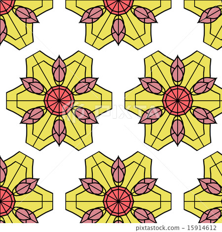 Abstract geometric background vintage colors brick 15914612