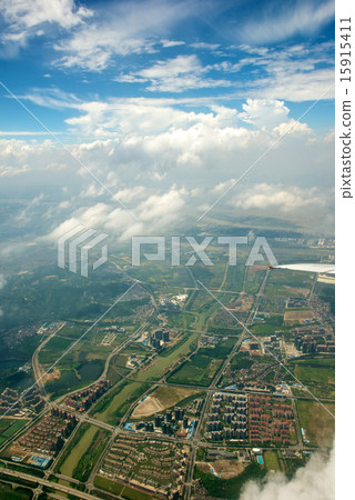 Aerial View of Shenzhen City 15915411