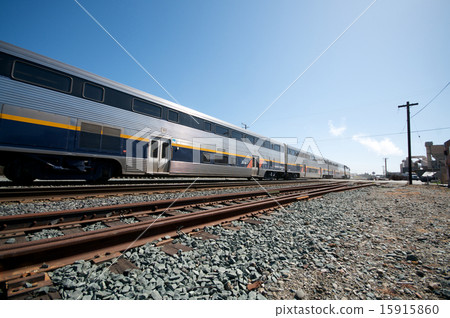 Amtrak Train Blue Sky in Berkeley Amtrak Train Blue Sky in Berkeley 15915860