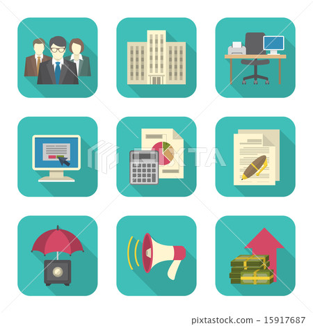 Business Costs Flat Icons 15917687