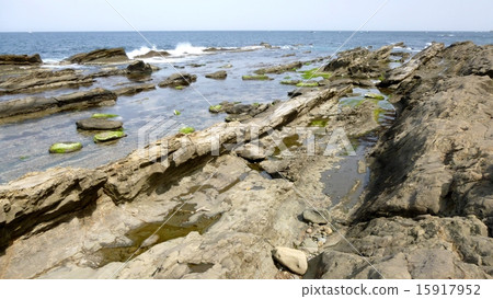 Laundry rock of Benkei on the Echizen coast 15917952