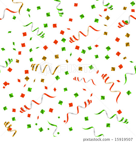 Party streamers pattern. Seamless. Vector 15919507
