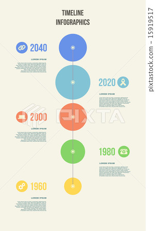Colorful Timeline Infographics. Illustration 15919517