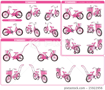 2- [12 inch baby bicycle set - 3 type + pink color] 15922956