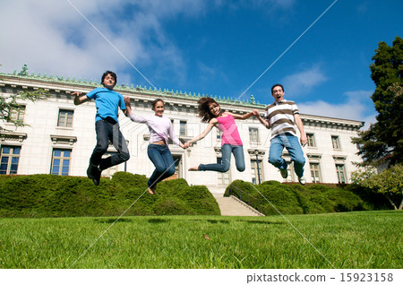 Friends Jumping. Friends Jumping. 15923158