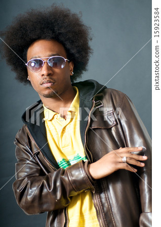 Cool African American Man with glasses 15923584