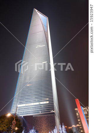 World Financial Center in Pudong (SWFC) in the evening World Financial Center in Pudong (SWFC) in the evening 15923947