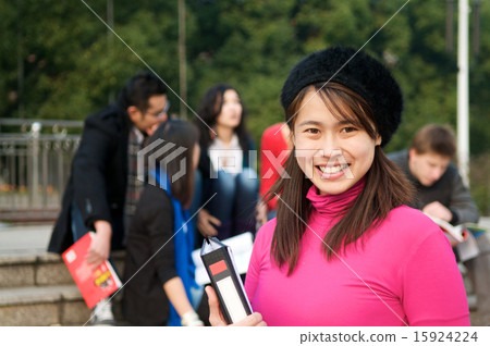Asian Student smiling 15924224