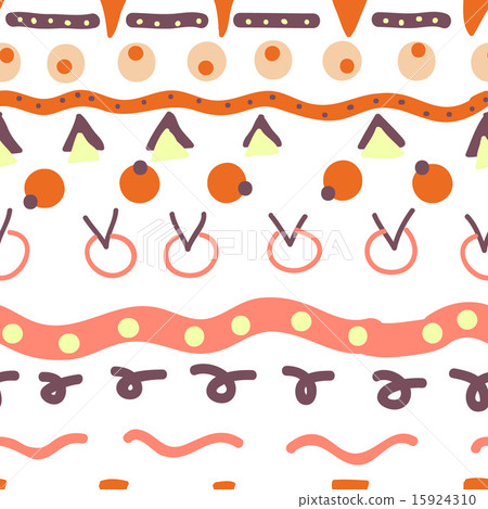 Hand drawn seamless pattern - Stock Illustration [15924310] - PIXTA