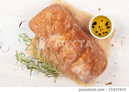 Ciabatta with olive oil and rosemary Ciabatta with olive oil and rosemary 15925934