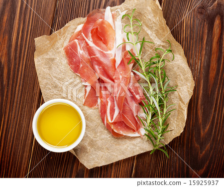 Prosciutto with rosemary and olive oil 15925937