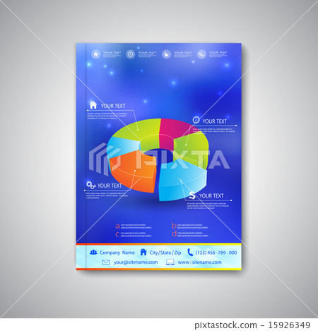Modern template brochure, magazine, flyer, booklet, cover or report in A4 size for your design 15926349