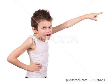 wet hair boy with emotion on white wet hair boy with emotion on white 15926641