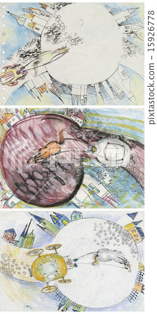 Plaza - freehand sketches Plaza - freehand sketches 15926778