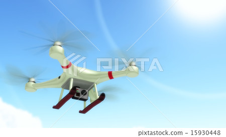 Drone in flight CG Drone in flight CG 15930448