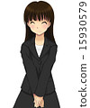 A woman in a suit (black) 02 15930579