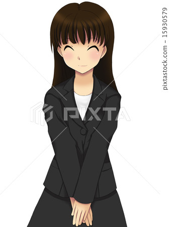 A woman in a suit (black) 02 15930579