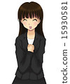 A woman in a suit (black) 03 15930581
